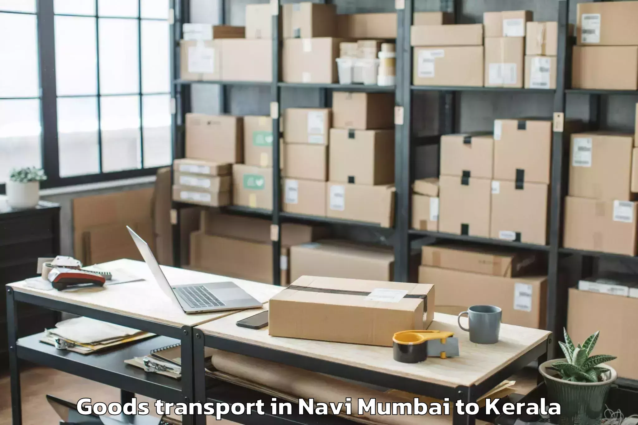 Book Navi Mumbai to Selex Mall Thrissur Goods Transport